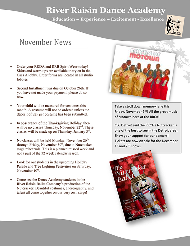 Nov. 2012 Newsletter